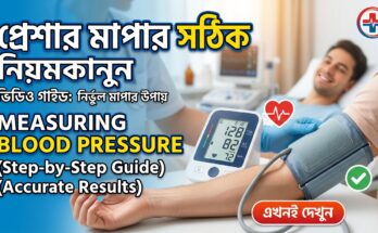 প্রেশার মাপার সঠিক বা Measuring Blood Pressure নিয়মকানুন