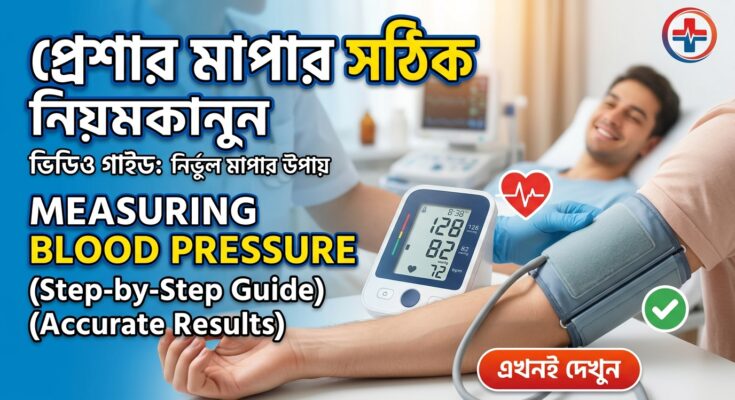 প্রেশার মাপার সঠিক বা Measuring Blood Pressure নিয়মকানুন