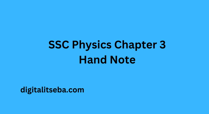 SSC Physics Chapter 3