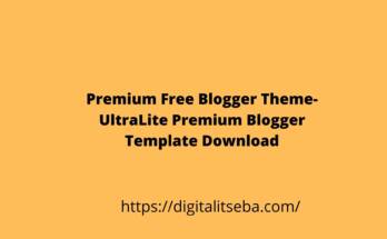 UltraLite Premium Blogger Template