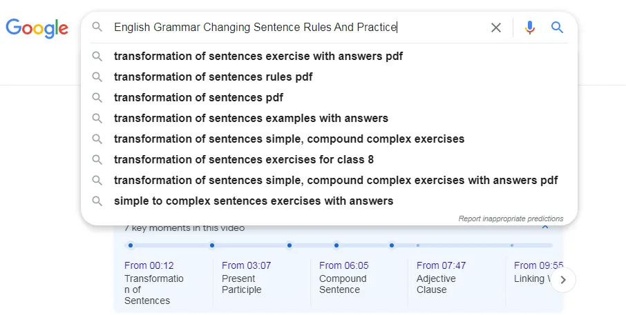 Changing Sentence Rules