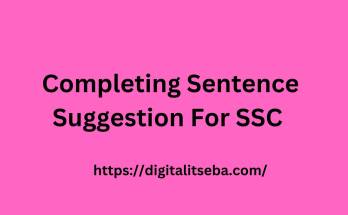 Completing Sentence Suggestion