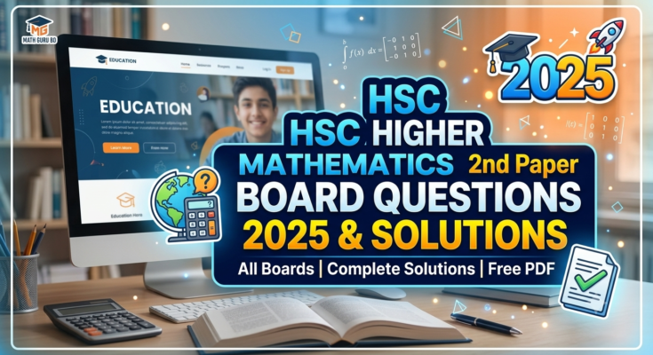 HSC Higher Mathematics 2nd Paper Board Questions 2025 & Solutions
