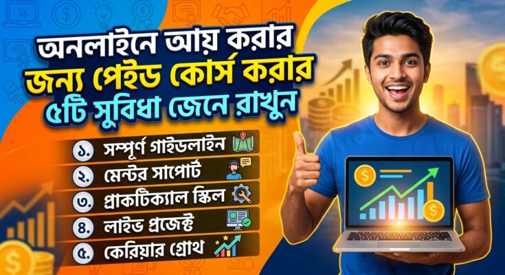 অনলাইনে আয় করার জন্য পেইড কোর্স করার ৫টি সুবিধা জেনে রাখুন