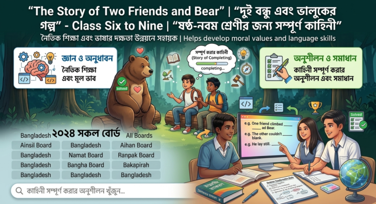 The Story of Two Friends and Bear Completing Story