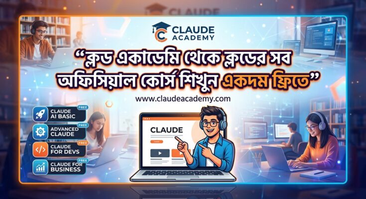 Claude Academy থেকে Claude এর সব অফিসিয়াল কোর্স শিখুন একদম ফ্রিতে
