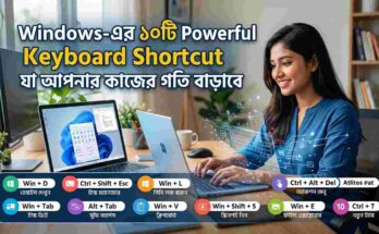 10 Powerful Windows Keyboard Shortcuts to Boost Productivity | উইন্ডোজের ১০টি পাওয়ারফুল কিবোর্ড শর্টকাট